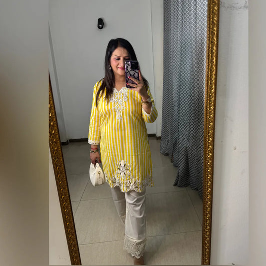 'AARA' Yellow Coord Set