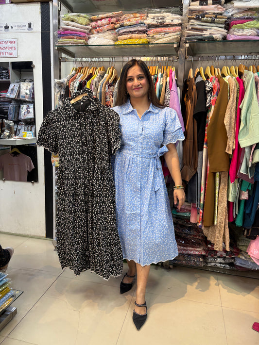 'FLORA' Embroidered Cotton Dress
