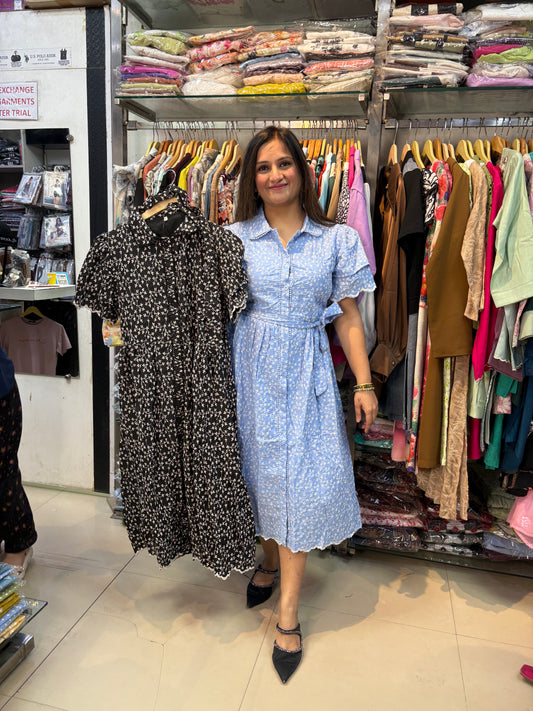 'FLORA' Embroidered Cotton Dress