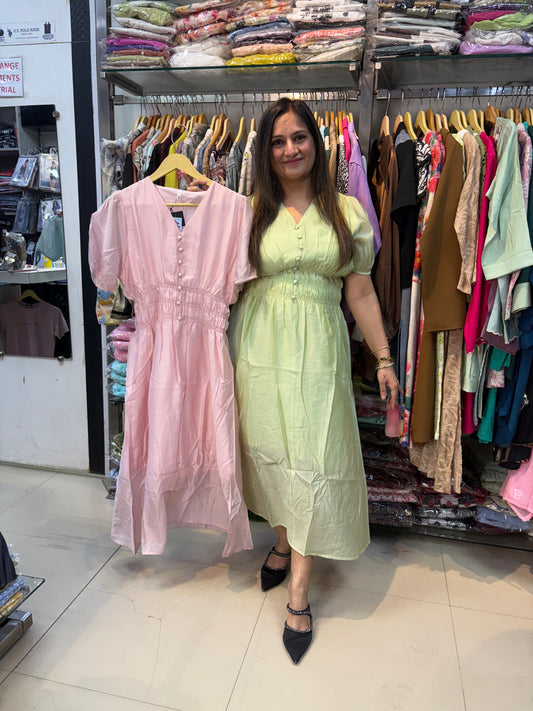 'AMBER' Solid Summer Dress