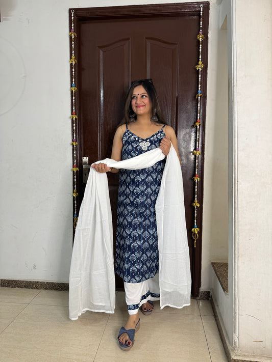 'GUL' Blue Strappy Suit - SJ Fashions