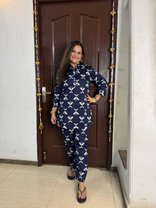 'AMAIRA' Blue Casual Coord