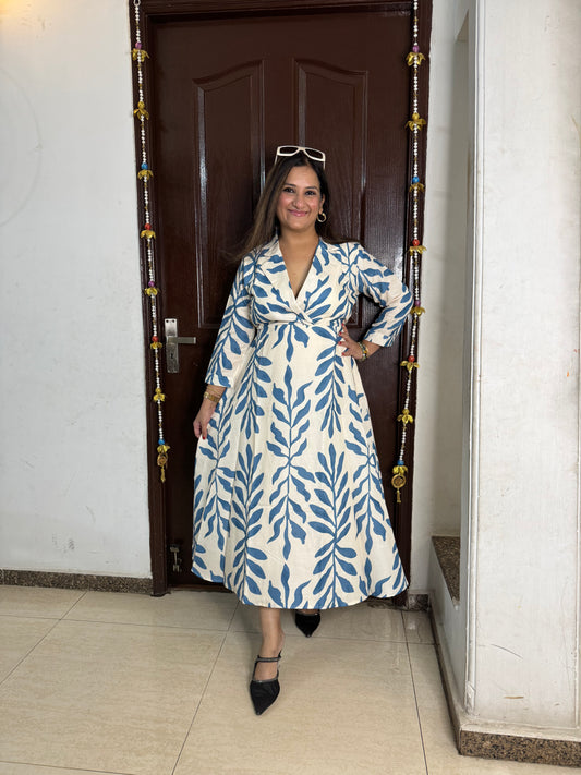 'DAISY' Blue Cotton Dress