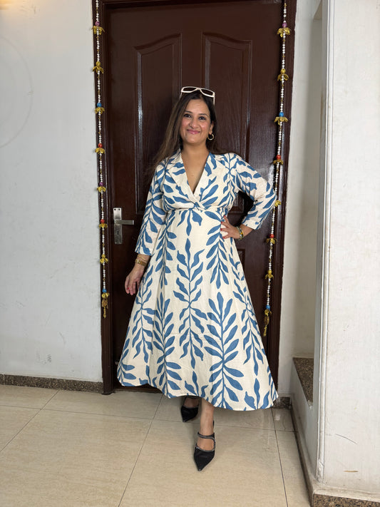 'DAISY' Blue Cotton Dress