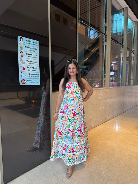 'JUNE' Floral Strapy Dress