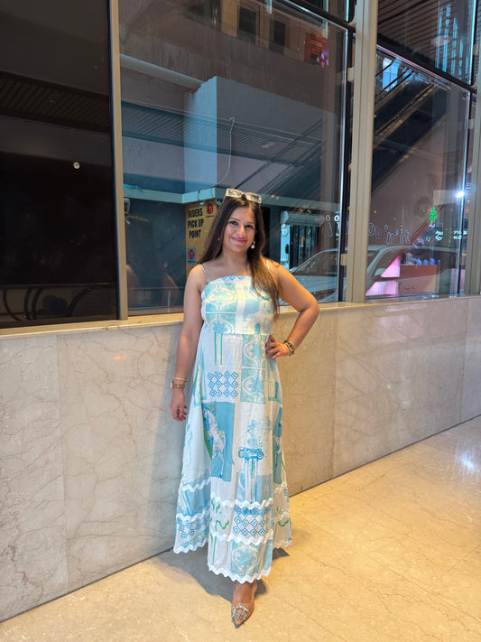 'JUNE' White Strapy Dress