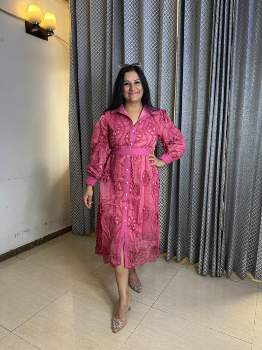 Cut Work Design Dress