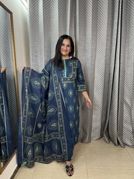 ZIVA Three Piece Set | Stylish Ethnic & Casual Wear for Women | SJ Fashions