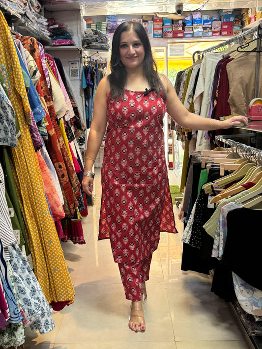 SAMAYA Cotton Co-ord Set for Women | Comfortable Daily Wear Ethnic Set | SJ Fashions