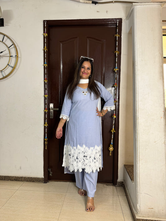 'GULNAZ' Cotton Suit