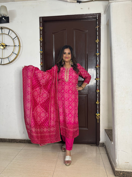 'RUKSAR' Bandhani Suit