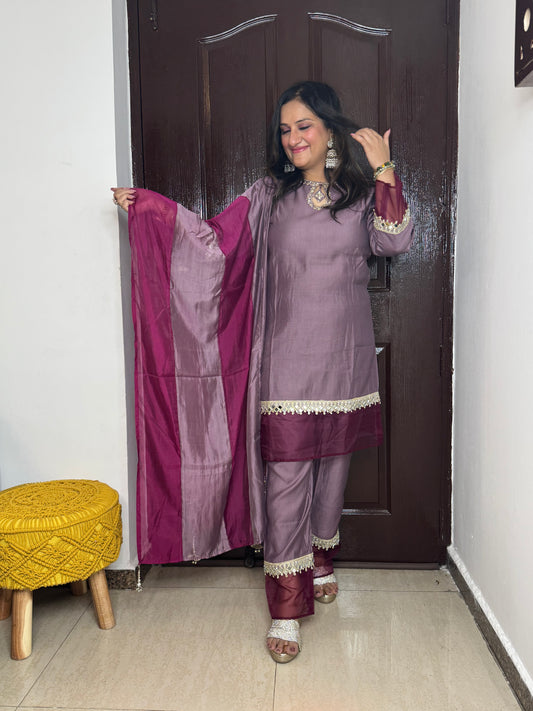 'SAJAL'- Three Pc Set