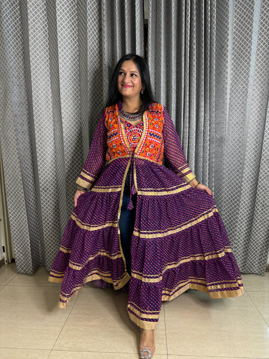 Navratri Special Padded Blouse & Shrug - SJ Fashions