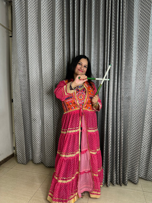 Navratri Special Padded Blouse & Shrug - SJ Fashions