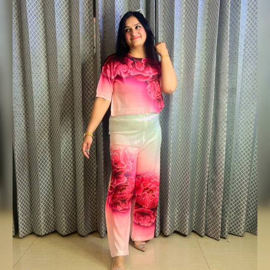 Floral Knitted Coord Set