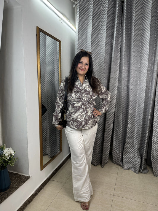 Women cotton linen coord set for office and casual wear breathable summer outfit