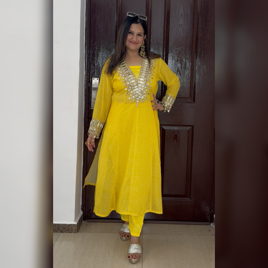 'ANAYA' Bandhani 3 pc set