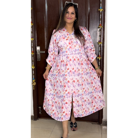 'BLOOMORA' Lilac Floral Dress