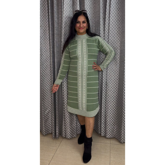 'FROSTLINE' Pista Green Women Tunic