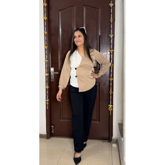 'VIVID' Brown Formal Top