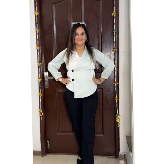 'VIVID' Sky Blue Formal Top