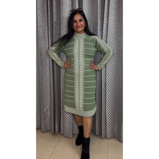 'FROSTLINE' Pista Green Women Tunic
