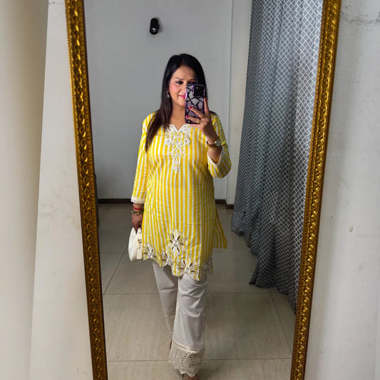 'AARA' Yellow Coord Set