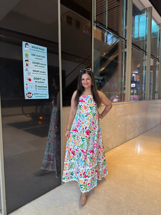 'JUNE' Floral  Strapy Dress