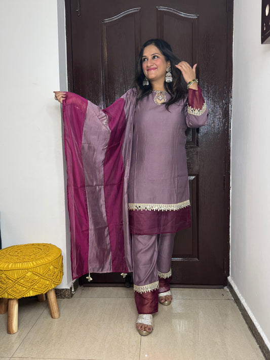 'SAJAL'- Three Pc Set