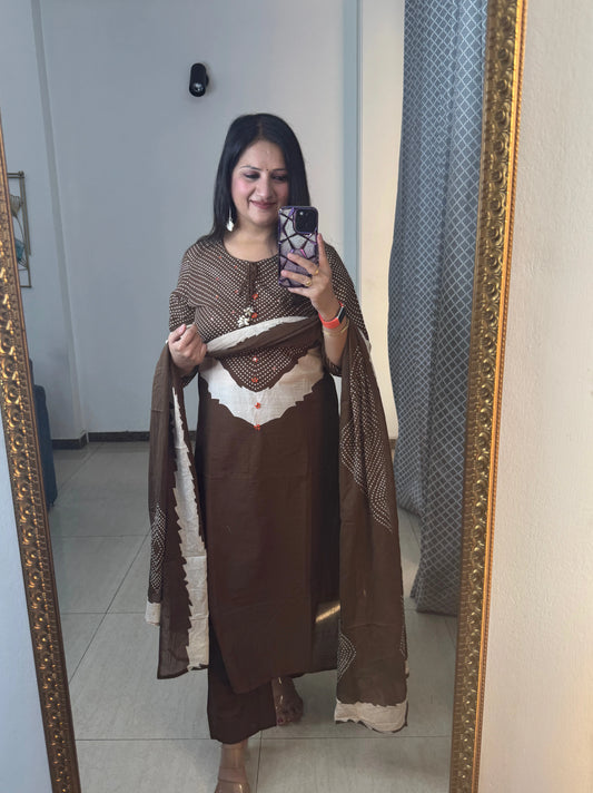  cotton suit for women plus size front view office casual wear